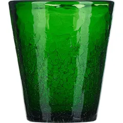 Old fashion "Colors" glass 310ml D=9,H=10cm green.