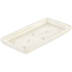 Тарелка «Прозрачный» №17 фарфор ,H=21,L=195,B=100мм коричнев., изображение 3