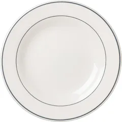 Тарелка «Рисепшн» пирожковая стекло D=155,H=15мм слон.кость,серый