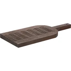 Доска для подачи «Кольцо» темный дуб ,H=3,L=48/34,B=20см, изображение 2