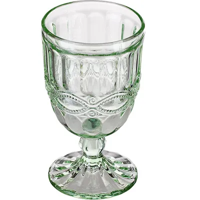 Бокал для вина «Соланж» стекло 275мл D=80,H=146мм зелен., Цвет: Зеленый, изображение 2