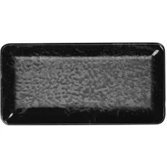 Блюдо «Нанокрем Блэк» прямоугольное фарфор ,H=24,L=350,B=150мм черный