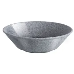 Salad bowl “Granite” glossy  porcelain  1l  D=20cm  gray