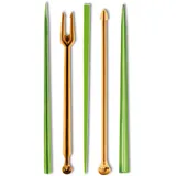 Пики для канапе «Ассорти»[600шт] полистирол ,L=12см разноцветн.