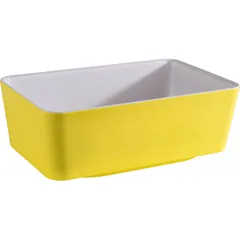 Salad bowl “Happy buffet” GN1/4 plastic ,H=90,L=265,B=162mm yellow.