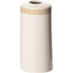 Ваза для цветов «Антуанетт» фарфор D=53,H=110мм белый,олив.