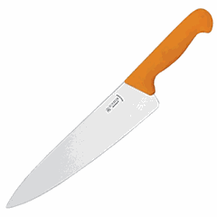 Chef's knife  metal, plastic  L=20 cm  yellow, metal.