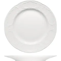 Plate “Mozart” small  porcelain  D=27, H=2cm  white