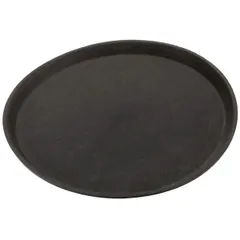 Rubberized round tray  polyprop.  D=36cm  black