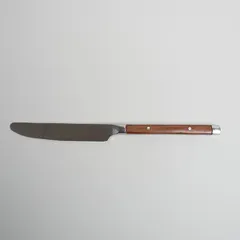 Нож столовый «Рустик» уцененный сталь нерж.,пластик ,L=25/120,B=18мм металлич., изображение 3