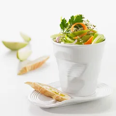 Блюдце «Фруассэ» фарфор ,H=25,L=175,B=135мм белый, изображение 2