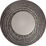 Тарелка десертная «Арборесценс» керамика D=215,H=25мм серый,черный