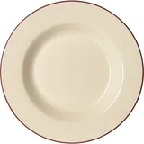 Тарелка для пасты «Кларет» фарфор 0,6л D=29,H=3см бежев.,бордо