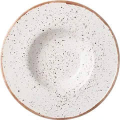 Plate for pasta “Punto Bianca”  porcelain  0.5 l  D=310, H=55mm  white, black