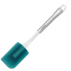 Spatula (up to 280 C)  silicone , L=295, B=55mm  metallic, blue