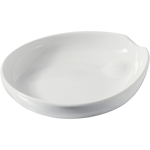 Блюдо д/крем-брюле фарфор 150мл ,H=35,L=145,B=130мм белый