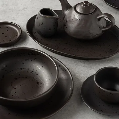 Пиала для чая «Оникс» керамика 270мл D=115,H=55мм черный, изображение 3