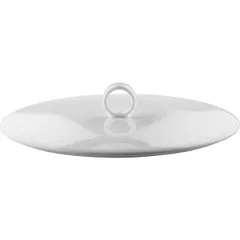 Oval lid “Purity”  porcelain , L=16cm  white