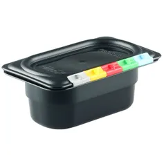 Gastronorm container (1/9) without lid  polyprop.  0.6 l , H=65, L=176, B=108mm  black