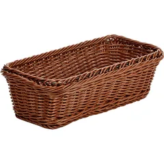Bread basket polirottan ,H=11,L=32.5,B=17.6cm brown.