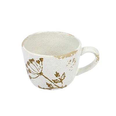 Чашка кофейная «Фенхель» фарфор 100мл D=68,H=48,L=90мм белый