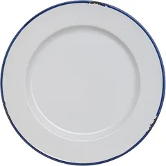 Тарелка «Эйвбери блю» мелкая керамика D=260,H=28мм белый,синий