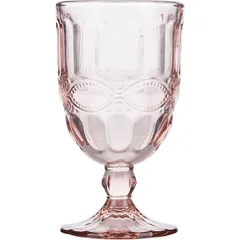 Wine glass “Solange” glass 275ml D=80,H=146mm pink.