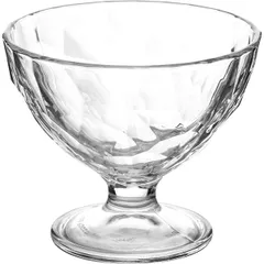 Creamer “Diamond” glass 220ml D=102,H=86mm clear.