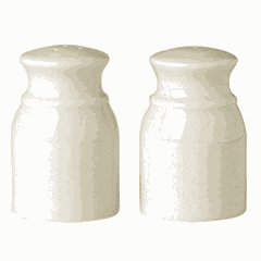 Солонка «Айвори» фарфор D=46,H=70мм слон.кость