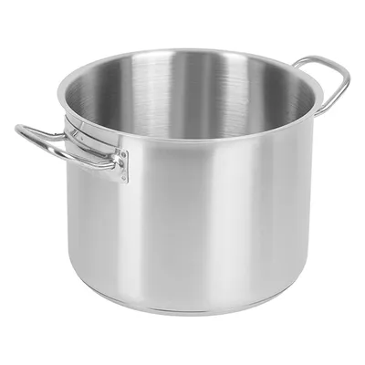 Кастрюля с крышкой (тройное дно) сталь нерж. 5л D=21,5,H=16см металлич., изображение 2