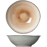 Салатник керамика D=195,H=55мм коричнев.,голуб.