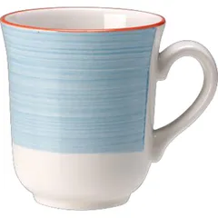 Mug “Rio Blue”  porcelain  285 ml , L=11 cm  white, blue