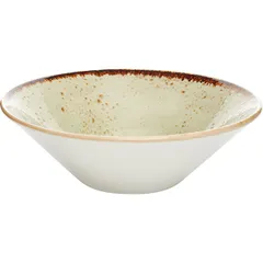 Salad bowl “Kraft”  porcelain  0.8 l  D=203, H=60mm  green.