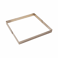 Pastry frame stainless steel ,H=35,L=330,B=330mm