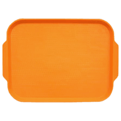 Поднос прямоугольный пластик ,H=15,L=450,B=355мм оранжев.