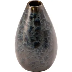 Flower vase “Phobos” ceramics 350ml D=8,H=13cm brown,blue