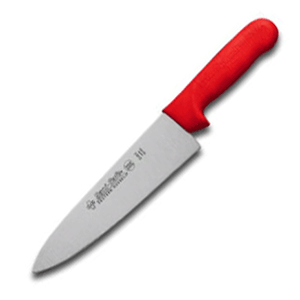 Нож поварской сталь нерж.,полипроп. ,L=345/205,B=50мм красный,металлич.