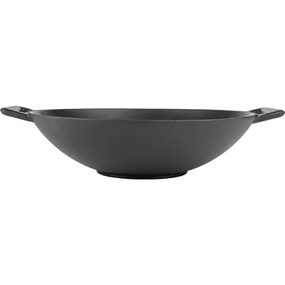 Сковорода-вок «Эмбер Каст Мэтт» чугун D=30,H=8см черный, изображение 3