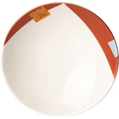 Салатник «Зен» фарфор 0,5л D=200,H=45мм белый,оранжев.