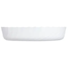 Блюдо «Смарт Кюзин» овальное стекло ,L=32,B=24см белый, изображение 3