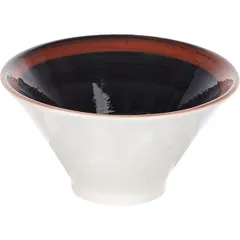 Salad bowl “Koto”  porcelain  118 ml  D=10, H=6 cm  black, brown.