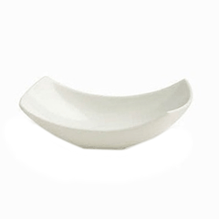 Salad bowl “Tendens”  porcelain ,H=5,L=18,B=8cm white