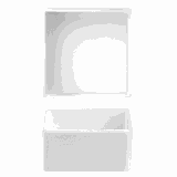 Соусник «Пьюрити» фарфор 60мл ,H=3,L=6,B=6см белый