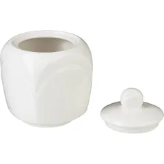 Сахарница «Бьянко» с крышкой фарфор 240мл ,H=85,L=70,B=70мм белый, изображение 3