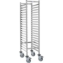 Trolley for gastronorm containers 1/1.15 tiers  stainless steel , H=165, L=63, B=46 cm  silver.