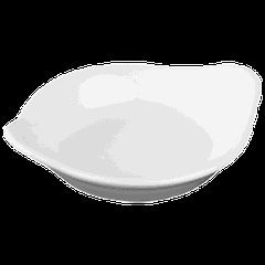 Блюдо для комплимента «Миниатюра» с ушками фарфор 20мл D=70,H=15,L=90мм белый