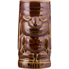 Стакан для коктейлей «Тики» керамика 350мл D=7,H=15см тем.корич.