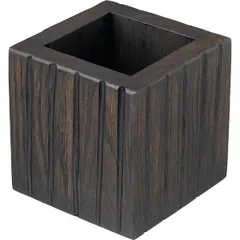 Подставка для столовых приборов дуб ,H=12,L=12,B=12см черный