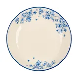 Тарелка глубокая «Фиори» фарфор 350мл D=179,H=36мм слон.кость,синий