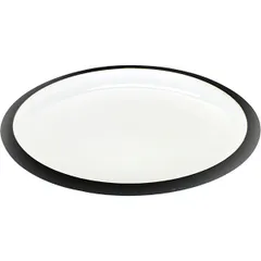 Тарелка «Ловатт» кост.фарф. D=195,H=20мм белый,черный, изображение 2